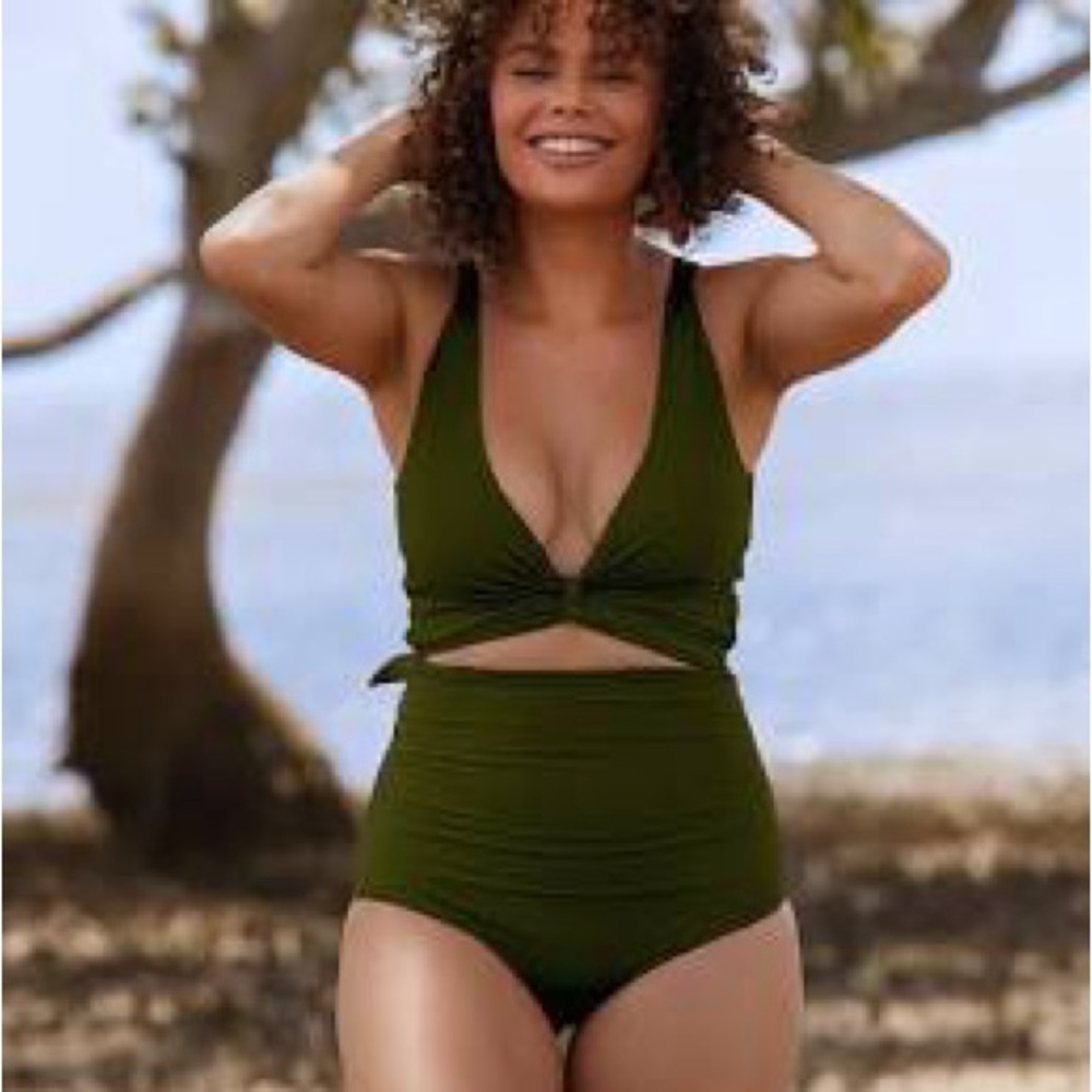 Olive Green Women's Swimwear